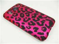 HTC INSPIRE 4G AT&T PINK BLACK LEOPARD HARD COVER CASE  