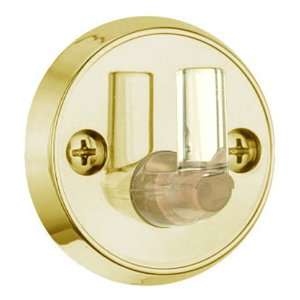   Clear Pin Wall Mount, Brilliance Polished Brass