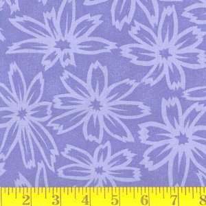  45 Wide Woodwinds Aster Periwinkle Fabric By The Yard 