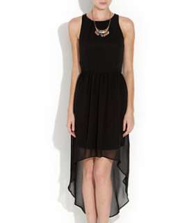 Black (Black) Black Dipped Hem Maxi Dress  250514401  New Look
