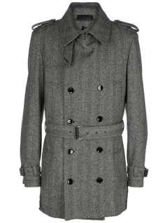 Herringbone Trench Coat   Francis Ferent   farfetch 