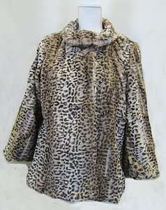   Fur Swing Style Jacket Lucille Ball Style Leopard Print 8439  