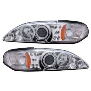  94 98 Ford Mustang Clear LED Halo Headlights Automotive