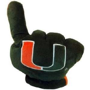  University Of Miami Plush Fan Hand Case Pack 24 Sports 