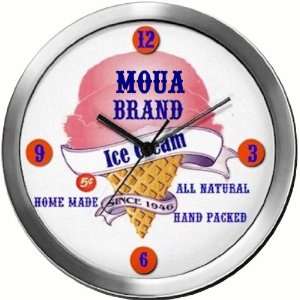 MOUA 14 Inch Ice Cream Metal Clock Quartz Movement  