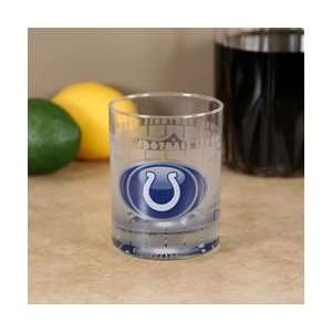  Indianapolis Colts Frosted Bottoms Up Executive Glass 