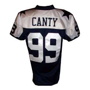  Chris Canty #99 Cowboys Game Issued Navy Throwback Jersey 