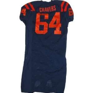  #64 Chavers Syracuse 2007 Game Used Navy Football Jersey 