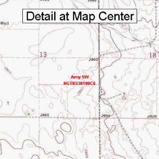   Quadrangle Map   Amy SW, Kansas (Folded/Waterproof)