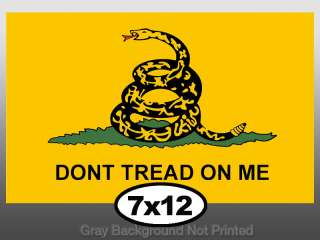 Large Dont Tread On Me Flag Sticker  big dont stickers  