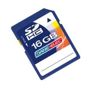  Dane Elec 16 GB Class 4 SDHC Flash Memory Card 