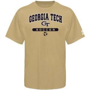   Georgia Tech Yellow Jackets Gold Soccer T shirt