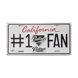 San Diego Padres #1 Fan License Plate 