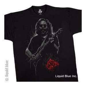 Grateful Dead Jerry Roses T Shirt (Black), L