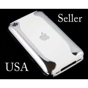  DUAL TONE SILVER CHROME CASE COVER SKIN FLUX APPLE FOR iPHONE 
