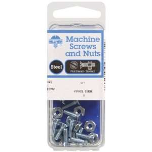   Zinc Plated Steel Machine Screws With Nuts (7764)