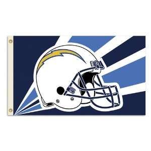   Diego Chargers NFL Helmet Design 3x5 Banner Flag 