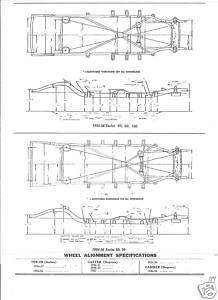 1954 55 56 Buick Special Century NOS Frame Dimensions  