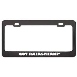 Got Rajasthani? Language Nationality Country Black Metal License Plate 