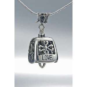  The Bell Collection JJ066 Harmony Bell necklace in sterling silver 