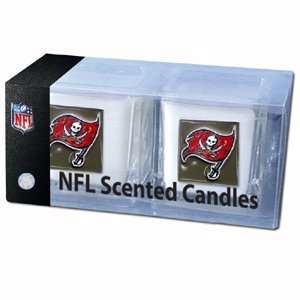  Tampa Bay Buccaneers 2 pack of 2x2 Candle Sets   NFL 