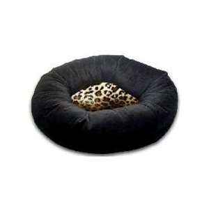 Wild Thing Black With Leopard Pillow Donut Bed  Kitchen 