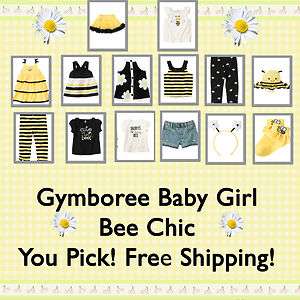 Gymboree Baby Girl Bee Chic NWT Dress,Top,Legging U Pick 6 12 18 2T 