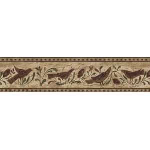 Brewster 418B103 Borders and More Folklore Bird Wall Border, 5.125 