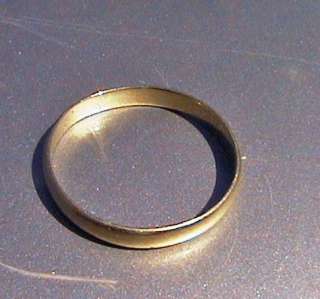   mens solid 14k gold wedding band ring 2.2g grams scrap or wear size 11