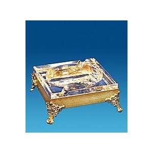  24k Gold Plated Classic Design Ashtray on Stand