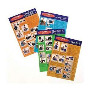  FitBall Wall Chart Set   Model 929404 Health & Personal 