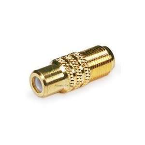  RCA Female to F Female Adaptor   Gold Plated [Misc 