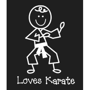  Family Decals 4.75X6.50 Loves Karate