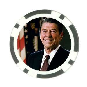  Ronald Reagan Poker Chip Card Guard Great Gift Idea 