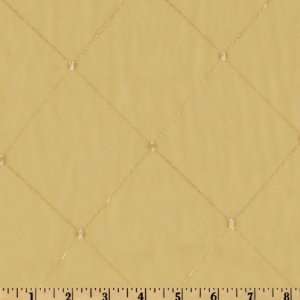  58 Wide Embroidered Chiffon Diamond Gold Fabric By The 