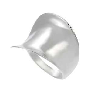  Sterling Silver Concave Ring Jewelry