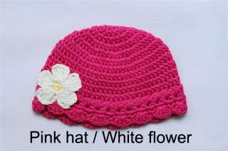 Cute Gorgeous Baby/Newborn Flower Crochet Hat/Beanie  