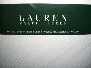 NEU = RALPH LAUREN Home TISCHDECKE weiß rechteckig 178 x 264 cm Luxus 