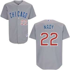  Chicago Cubs Xavier Nady Authentic Road Jersey Sports 