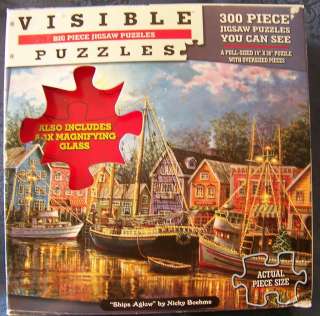 Nicky Boehme Puzzle SHIPS AGLOW 300 EZ LARGE PIECES  