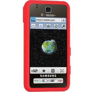 Skin Case for Samsung Behold T919 (Red) Cell Phones 