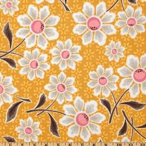  44 Wide Daisy Cottage Large Floral Daisy Yellow Fabric 