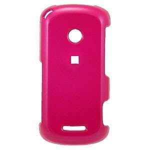   Solid Pink Snap on Cover for Motorola Crush [Wireless Phone Accessory