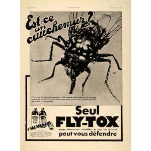   Tox Insecticide Housefly UNUSUAL   Original Print Ad