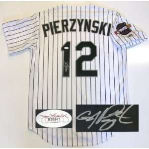  A.j. Pierzynski Signed Chicago White Sox 05 Ws Jersey 