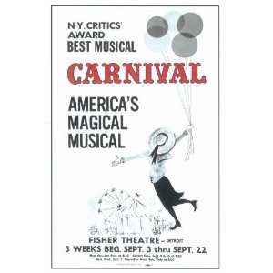  Carnival Poster (Broadway) (11 x 17 Inches   28cm x 44cm 