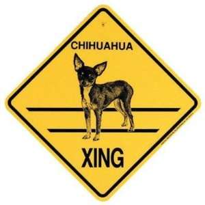  Xing Sign Chihuahua Short Coat Plastic 10.5 x 10.5 inches 
