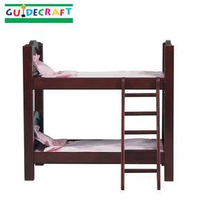 Guidecraft Kids Play Doll Wood Bunk Bed (Espresso) 716243981173  