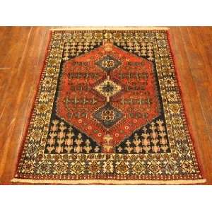    3x4 Hand Knotted Yalameh Persian Rug   45x34