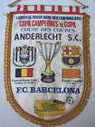 Wimpel EC 2 89/90 ANDERLECHT   FC BARCELONA 1/8